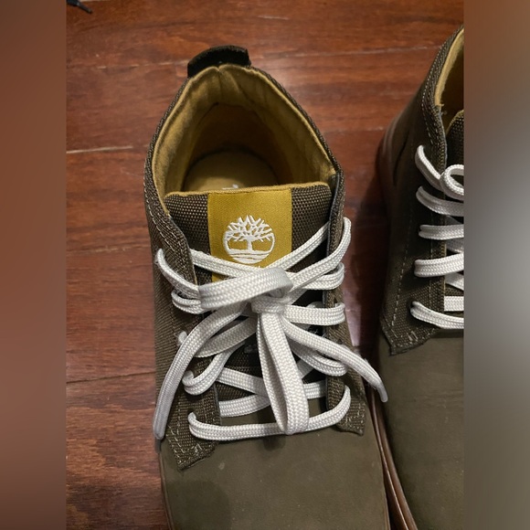 Timberland suede canvas olive ankle boots - Picture 3 of 12